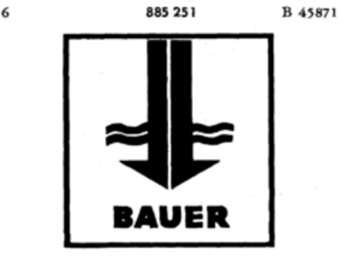 BAUER Logo (DPMA, 17.03.1971)