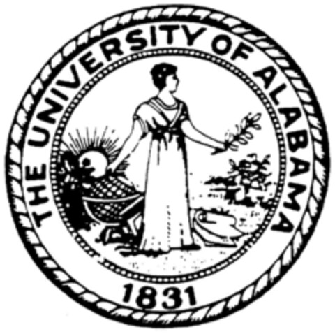 UNIVERSITY OF ALABAMA Logo (DPMA, 07/16/1991)