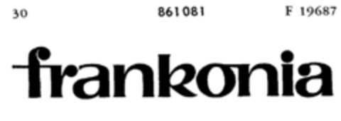 frankonia Logo (DPMA, 05/31/1968)