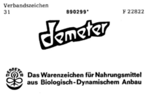 demeter Logo (DPMA, 06.08.1971)