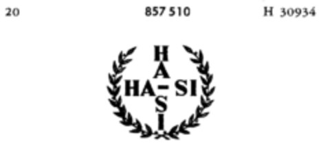 HA-SI HA-SI Logo (DPMA, 25.01.1968)