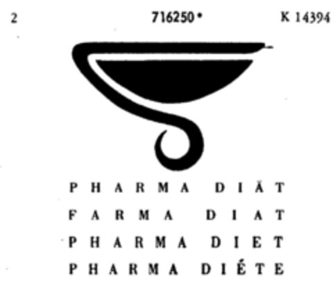 P H A R M A  D I Ä T                                                                        F A R M A  D I A T                                    P H A R M A  D I E T                               P H A R M A  D I E T E Logo (DPMA, 26.02.1958)