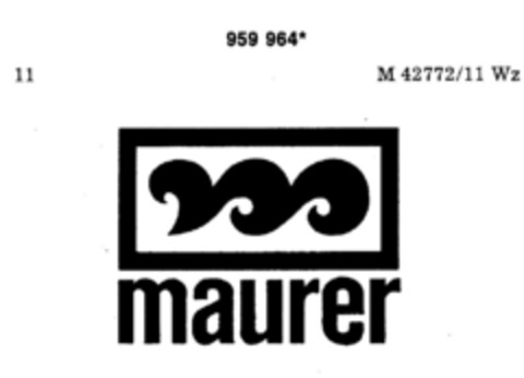 maurer Logo (DPMA, 17.02.1977)