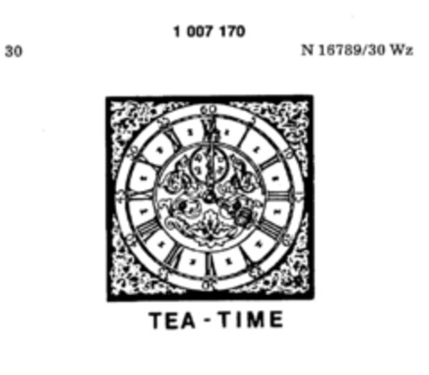 TEA-TIME Logo (DPMA, 27.11.1979)