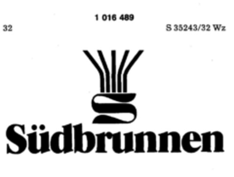 S Südbrunnen Logo (DPMA, 08/01/1980)