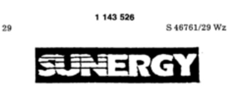 SUNERGY Logo (DPMA, 28.05.1988)