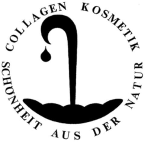 COLLAGEN KOSMETIK SCHÖNHEIT AUS DER NATUR Logo (DPMA, 21.08.1991)