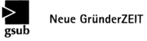 gsub Neue GründerZEIT Logo (DPMA, 03/29/2000)