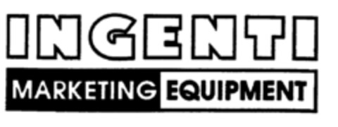 INGENTI MARKETING EQUIPMENT Logo (DPMA, 28.10.2000)