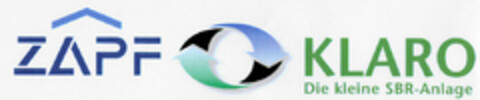 ZAPF KLARO Die kleine SBR-Anlage Logo (DPMA, 02/20/2001)