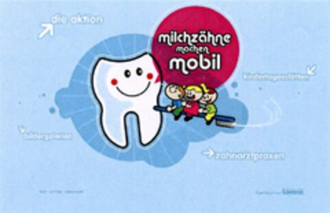 milchzähne machen mobil Logo (DPMA, 25.06.2009)