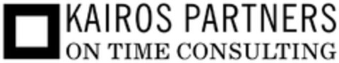 KAIROS PARTNERS ON TIME CONSULTING Logo (DPMA, 10.01.2014)