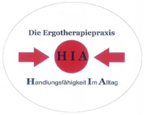 Die Ergotherapiepraxis H I A Handlungsfähigkeit Im Alltag Logo (DPMA, 11/27/2014)