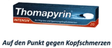 Thomapyrin Auf den Punkt gegen Kopfschmerzen Logo (DPMA, 04.09.2015)