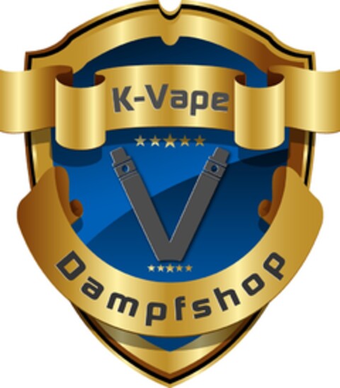 K-Vape Dampfshop Logo (DPMA, 02/07/2017)