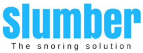 slumber The snoring solution Logo (DPMA, 11.06.2019)