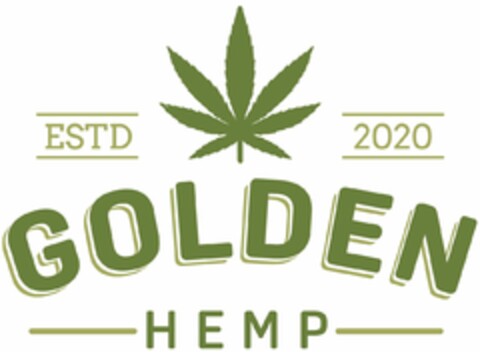 ESTD 2020 GOLDEN HEMP Logo (DPMA, 19.06.2020)