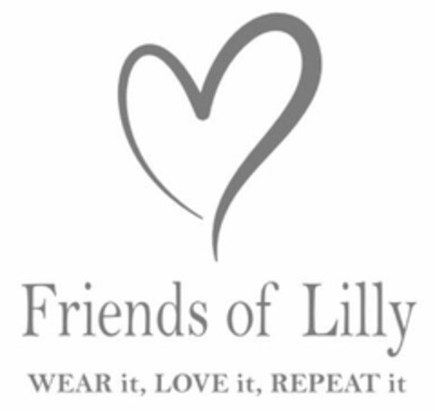 Friends of Lilly WEAR it, LOVE it, REPEAT it Logo (DPMA, 09.07.2024)