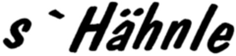 s'Hähnle Logo (DPMA, 15.06.2002)