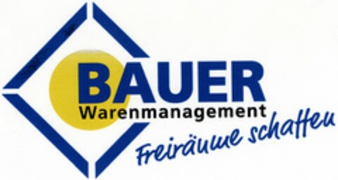 BAUER Warenmanagement Freiräume schaffen Logo (DPMA, 08/29/2003)