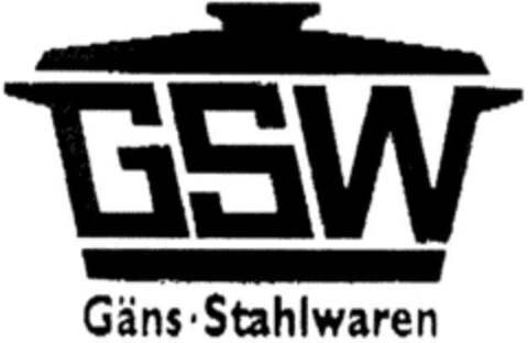 GSW Gäns · Stahlwaren Logo (DPMA, 04.10.1995)