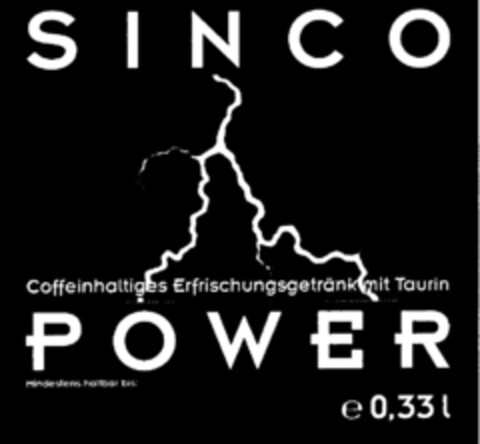 SINCO POWER Logo (DPMA, 09.01.1996)