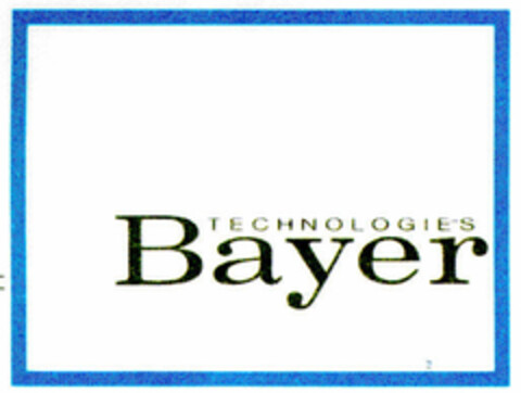 TECHNOLOGIES Bayer Logo (DPMA, 14.08.1999)