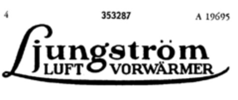 Ljungström LUFT VORWÄRMER Logo (DPMA, 01/05/1925)