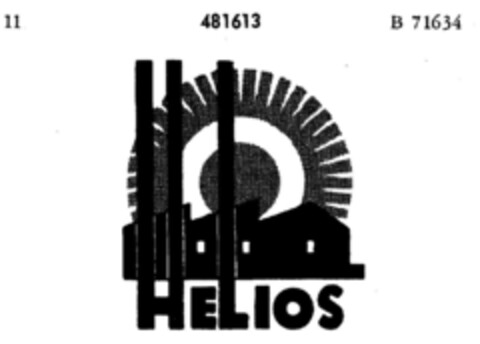 HELIOS Logo (DPMA, 22.10.1934)