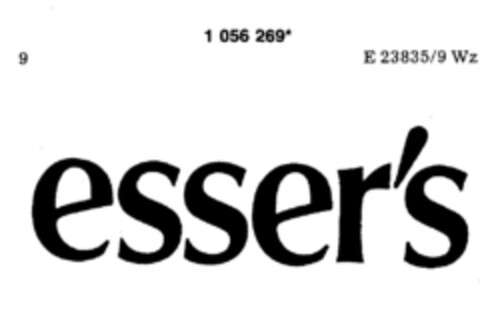 esser's Logo (DPMA, 26.08.1983)
