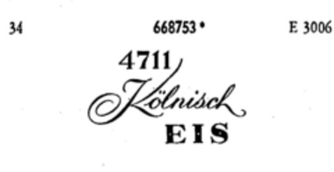 4711 Kölnisch EIS Logo (DPMA, 03/09/1954)