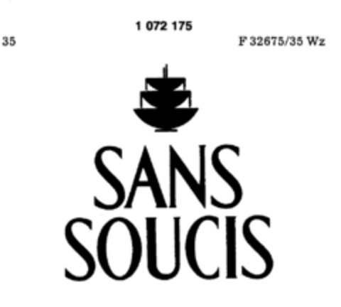 SANS SOUCIS Logo (DPMA, 19.04.1984)