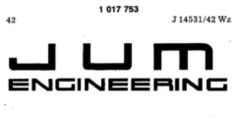 J U M  ENGINEERING Logo (DPMA, 02.02.1979)