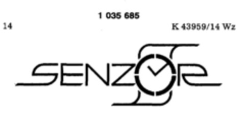 SENZOR Logo (DPMA, 19.11.1981)