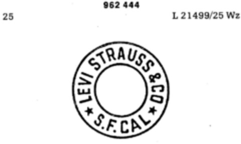 LEVI STRAUSS & CO Logo (DPMA, 19.01.1977)