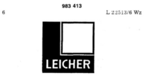 LEICHER Logo (DPMA, 29.06.1978)