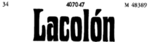 Lacolón Logo (DPMA, 27.05.1929)