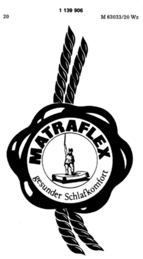 MATRAFLEX gesunder Schlafkomfort Logo (DPMA, 06/09/1988)