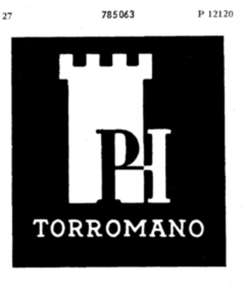 PH TORROMANO Logo (DPMA, 18.02.1963)