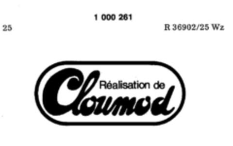 Réalisation de Cloumod Logo (DPMA, 08/03/1979)