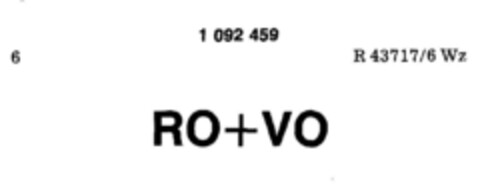 RO+VO Logo (DPMA, 06.11.1985)