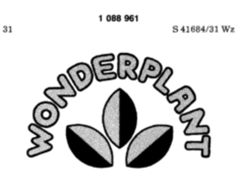 WONDERPLANT Logo (DPMA, 11.04.1985)