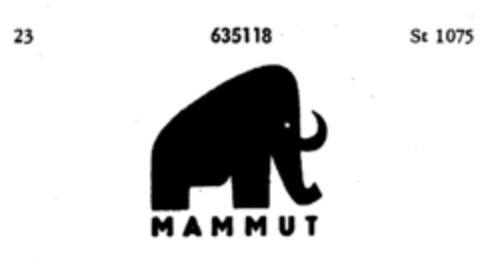 MAMMUT Logo (DPMA, 25.02.1952)
