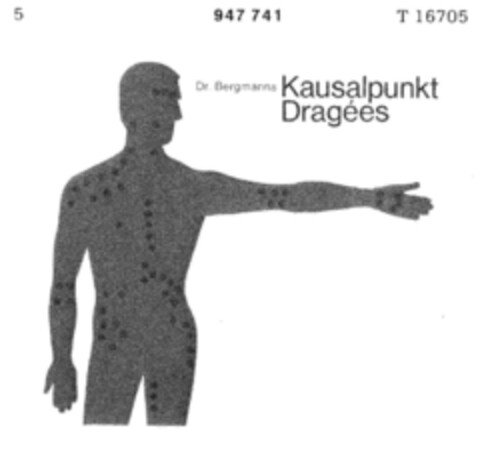 Kausalpunkt Dragees Logo (DPMA, 19.04.1975)