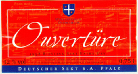 Ouvertüre 1998 RIESLING SEKT EXTRA DRY Logo (DPMA, 06.07.2001)