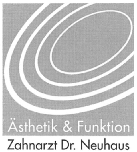 Ästhetik & Funktion Zahnarzt Dr. Neuhaus Logo (DPMA, 10/01/2008)