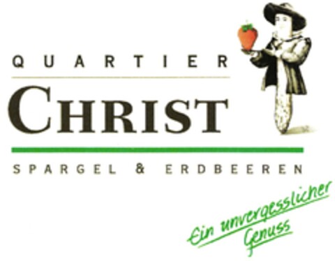 Q U A R T I E R CHRIST S P A R G E L & E R D B E E R E N Ein unvergesslicher Genuss Logo (DPMA, 19.09.2014)