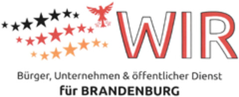 WIR Bürger, Unternehmen & öffentlicher Dienst für BRANDENBURG Logo (DPMA, 12.01.2019)