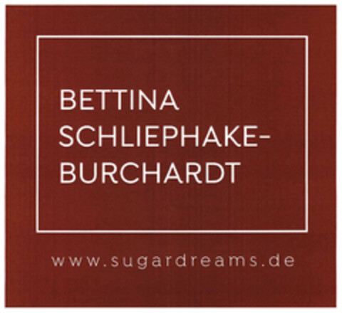 BETTINA SCHLIEPHAKE-BURCHARDT www.sugardreams.de Logo (DPMA, 12/18/2019)