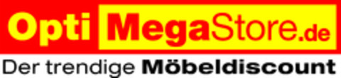 Opti MegaStore.de Der trendige Möbeldiscount Logo (DPMA, 10.08.2023)